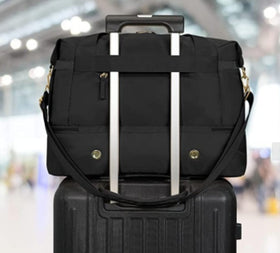 Travel Bag Carry On Tote Bags For Women Men,Waterproof Overnight Luggage Bag With Trolley Sleeve